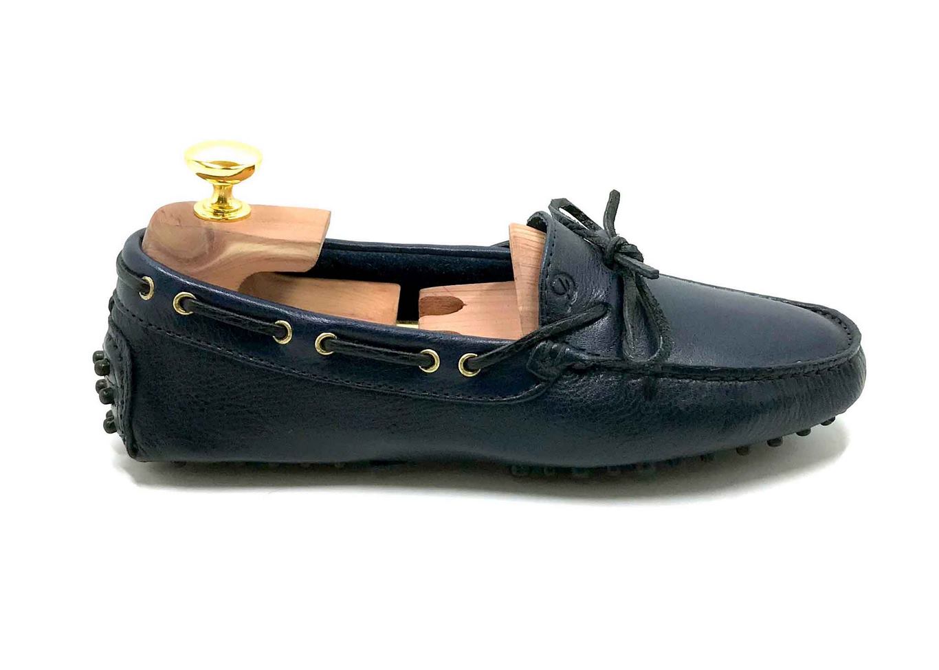 Loafers 'Drive' in calfskin Blue
