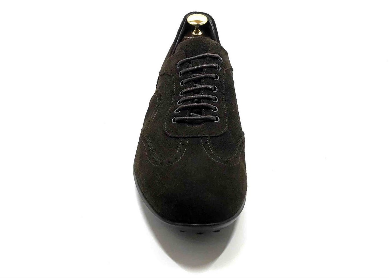 Smart Sneaker in dark Brown suede with extractable innersole